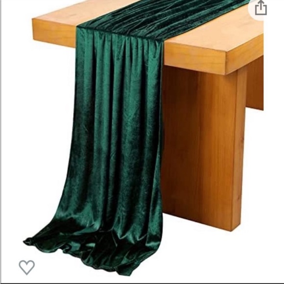 Dining Emerald Green Velvet Table Runner Poshmark